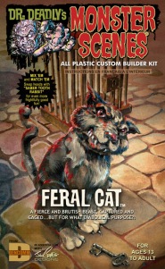 Monster Scenes Feral Cat plastic assembly kit from Dencomm